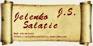 Jelenko Salatić vizit kartica
